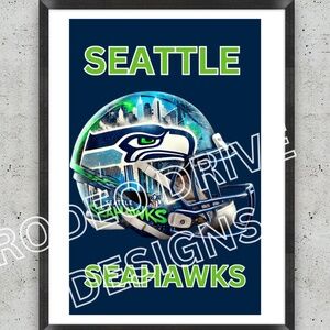 SEATTLE SEAHWKS 11X17 POSTER NFL TEAM POSTER SEAHWKS FOOTBALL